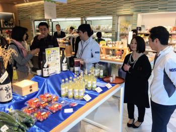 下妻の地酒『紫煌』などをPR