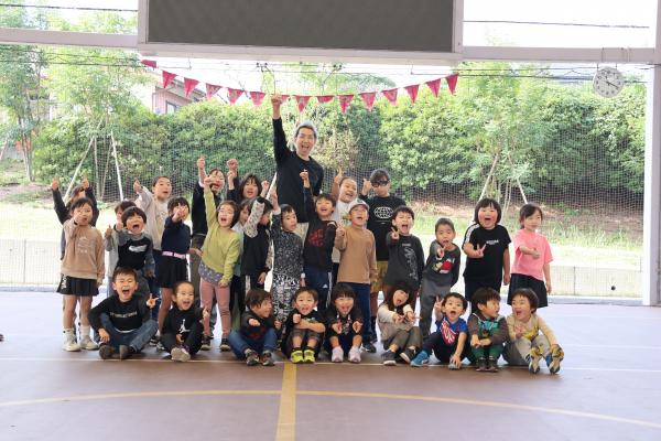 親子イベント（バスケ）集合写真