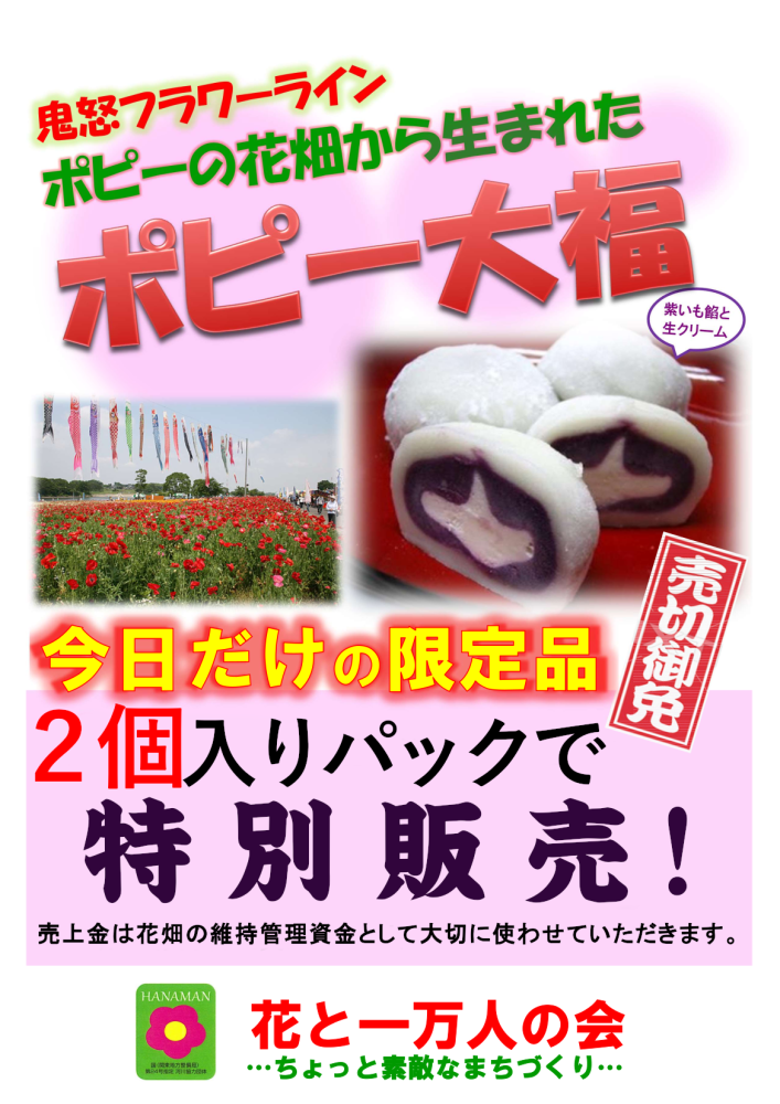 花万ポップ 大福（値段抜き）