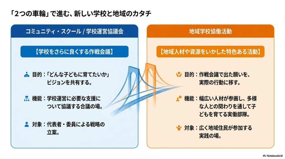コミュニティスクールと地域学校協働活動