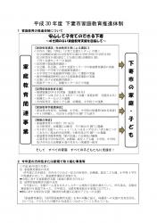平成30年度下妻市家庭教育推進体制