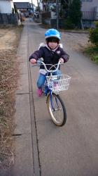 自転車練習中~♪